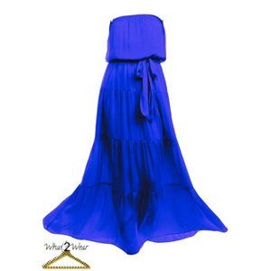 Strapless Maxi Tiered Dress